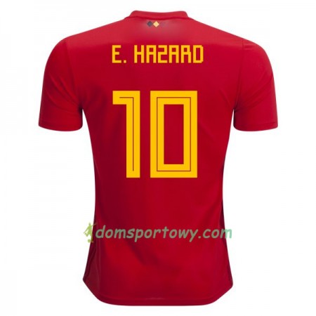 Koszulka Belgia E.Hazard 10 Domowe Koszulki Piłkarskie Mistrzostwa Świata 2018